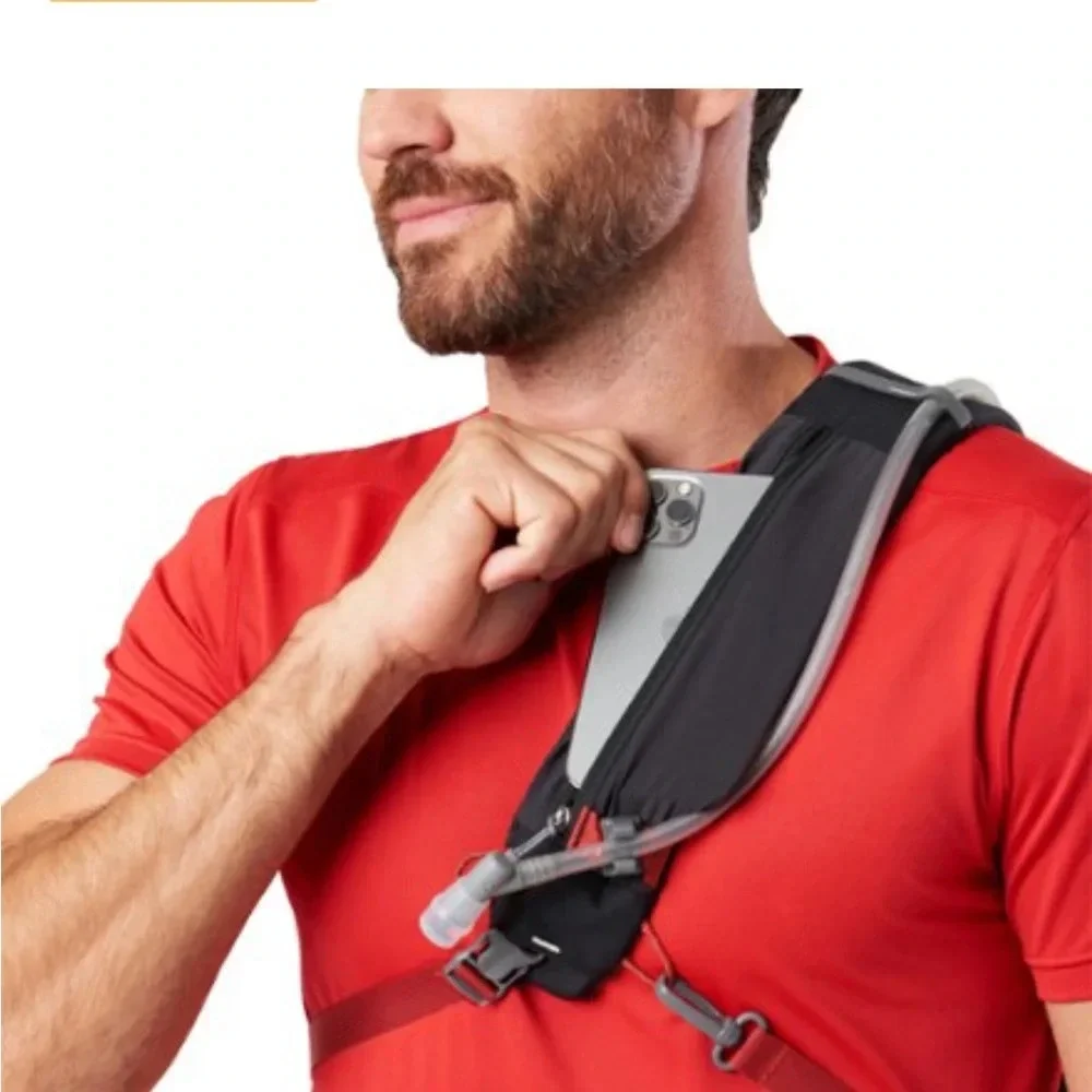 Nathan Limitless Run 8 L Hydration Sling Bag Backpack Black Red NWT Water Vest
